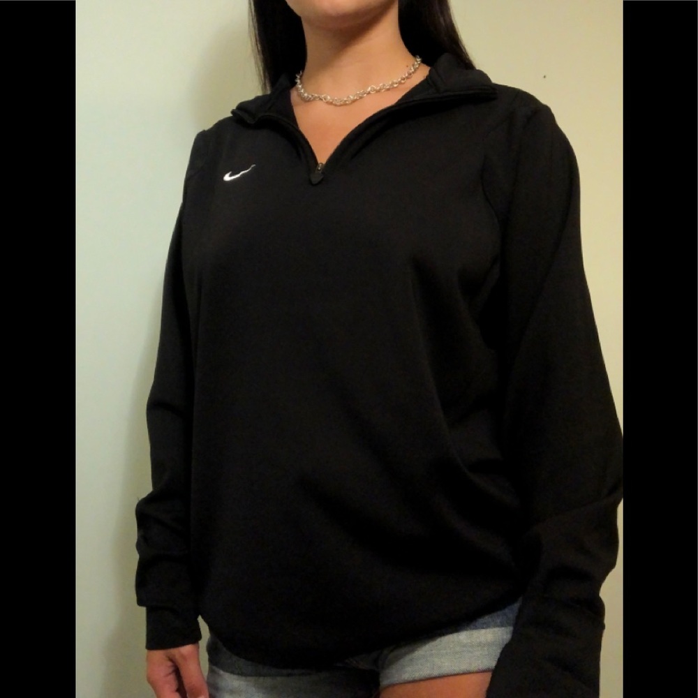 Womens Nike Black Quarter Zip Medium